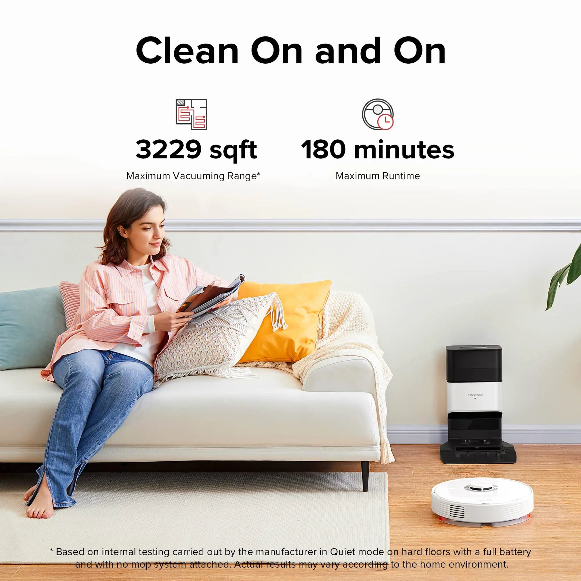 roborock Q7 Max+ Robot Vacuum Cleaner, Hands-Free Cleaning for up to 7 Weeks, Robotic Vacuum with APP-Controlled Mopping, 4200Pa Suction, No-Mop&No-Go Zones, 180mins Runtime - ANM Liquidation