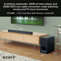 Sony HT-S400 2.1ch Soundbar with Powerful Wireless subwoofer, S-Force PRO Front Surround Sound, and Dolby Digital, Black - ANM Liquidation