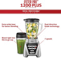 Oster Blender | Pro 1200 with Glass Jar, 24-Ounce Smoothie Cup, Brushed Nickel - ANM Liquidation