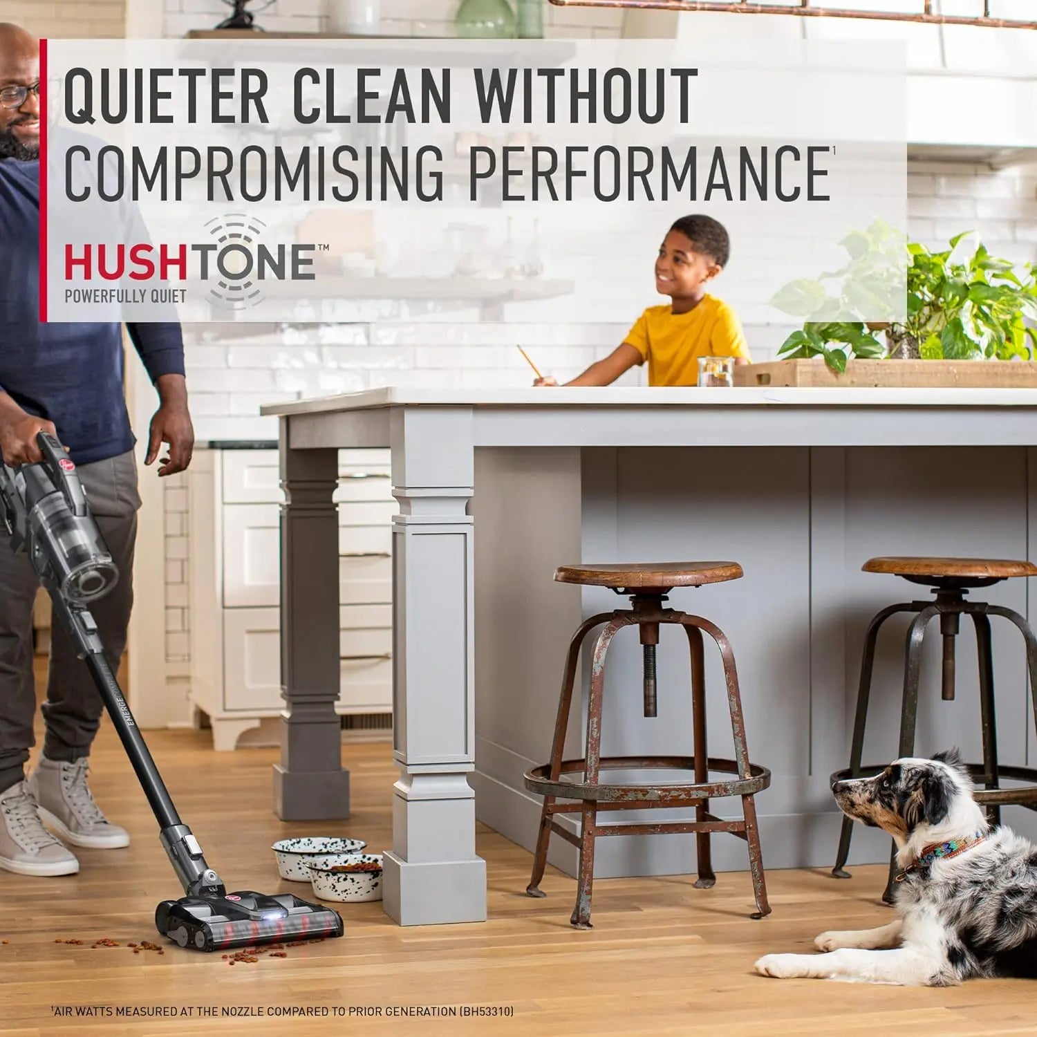 Hoover ONEPWR WindTunnel Emerge Complete Cordless Lightweight Stick Vacuum with All-Terrain Dual Brush Roll, 2 Batteries Included, BH53654VE, Black - ANM Liquidation