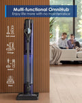 Tineco Pure ONE Station FurFree Cordless Vacuum Cleaner with 3L Auto Dust Base, Smart Stick Vacuum Cleaner Powerful Suction & Lightweight, ZeroTangl Brush for Hard Floor, Carpet & Pet Hair, Blue - ANM Liquidation