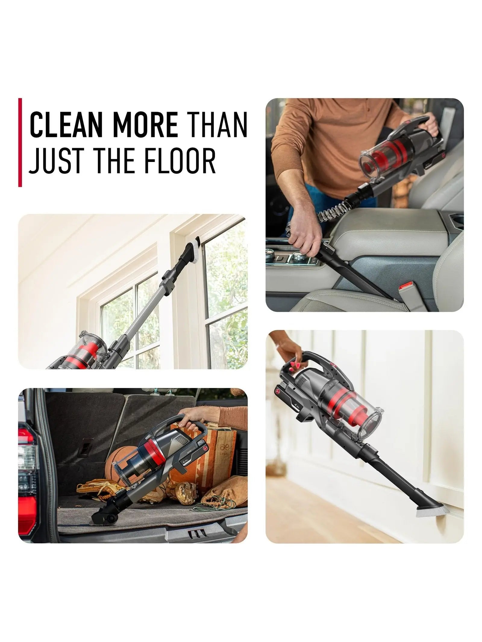 Hoover ONEPWR WindTunnel Emerge Pet Cordless Lightweight Stick Vacuum with All-Terrain Dual Brush Roll Nozzle, BH53602V, Silver