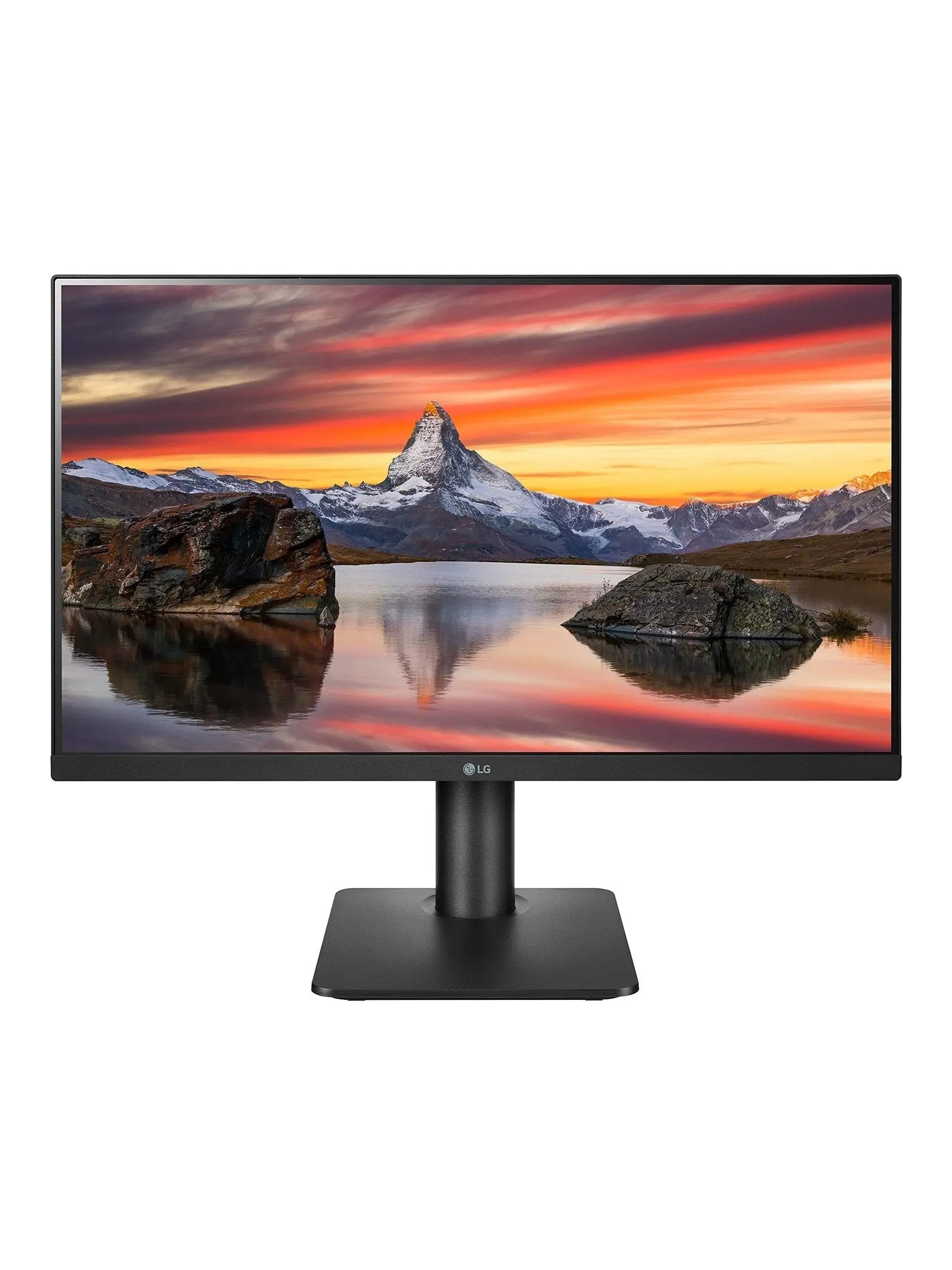 LG FHD 1920 x 1080 24 Inch Computer Monitor, IPS, AMD FreeSync, 3-Side Borderless Design, 75Hz, 5ms, Reader Mode, Smart Energy Saving, OnScreen Control, HDMI, D-Sub, 24MP400-B, Black