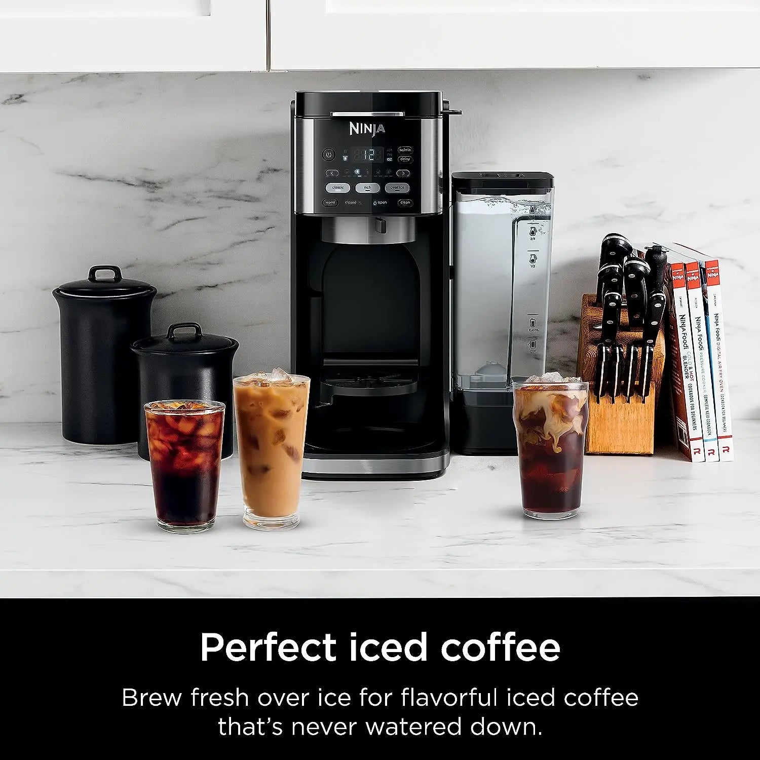 Ninja CFP101 DualBrew Hot & Iced Coffee Maker, Single-Serve, compatible with K-Cups & 12-Cup Drip Coffee Maker, Black - ANM Liquidation