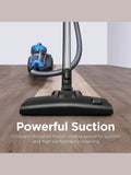 Eureka WhirlWind Bagless Canister Vacuum Cleaner, Lightweight Vac for Carpets and Hard Floors, Blue