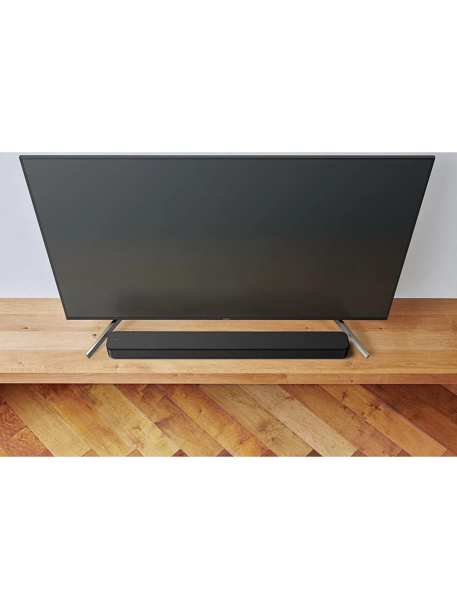 Sony S100F 2.0ch Soundbar with Bass Reflex Speaker, Integrated Tweeter and Bluetooth, HTS100F , easy setup, compact, home office use with clear sound black