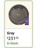 Shark AV753 ION Robot Vacuum, Tri-Brush System, Wifi Connected, 120 Min Runtime, Works with Alexa, Multi Surface Cleaning, Grey