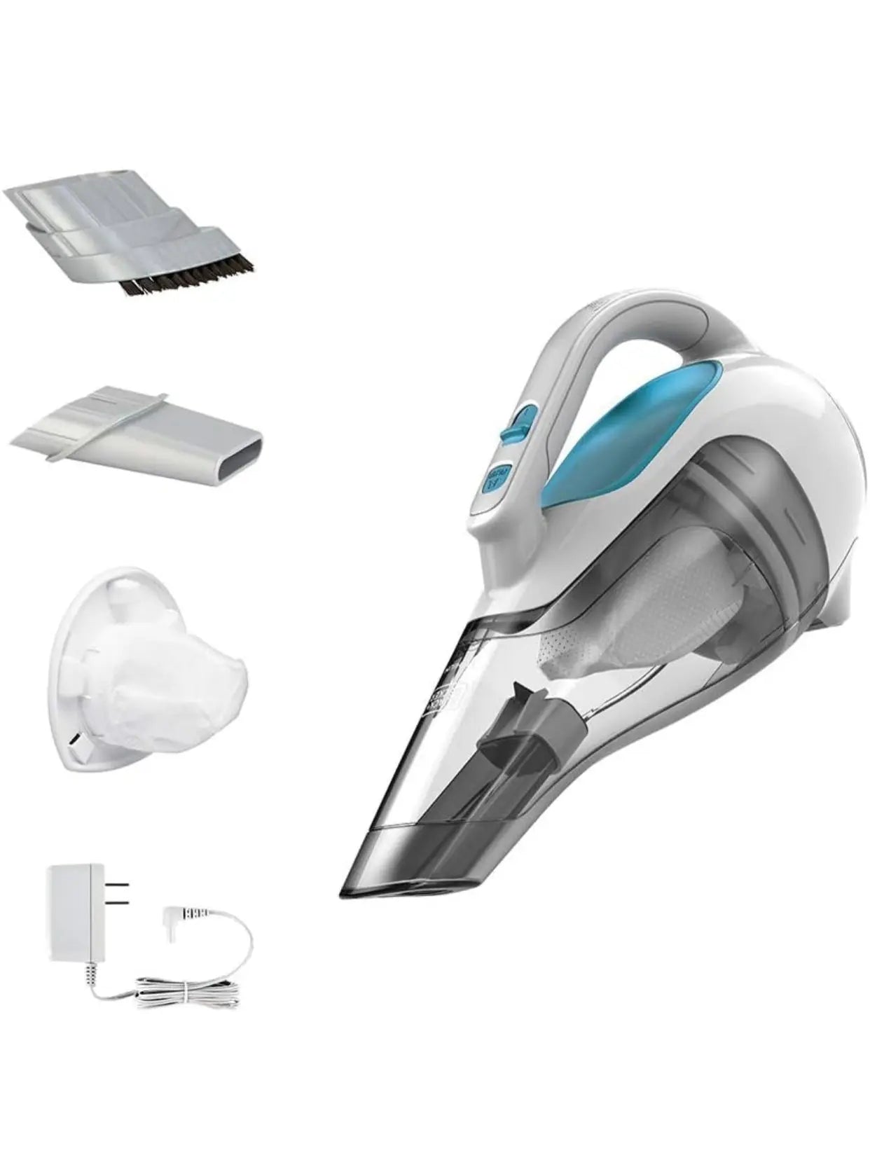 BLACK+DECKER dustbuster Cordless Handheld Vacuum, Flexi Blue/Grey/White (HHVI315JO42) - ANM Liquidation