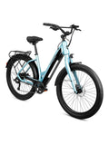 Schwinn Coston Adult Electric Hybrid Bike, Step-Thru and Step Over Frames, 7-Speed, 27.5 Inch Wheels, Aluminum Frame