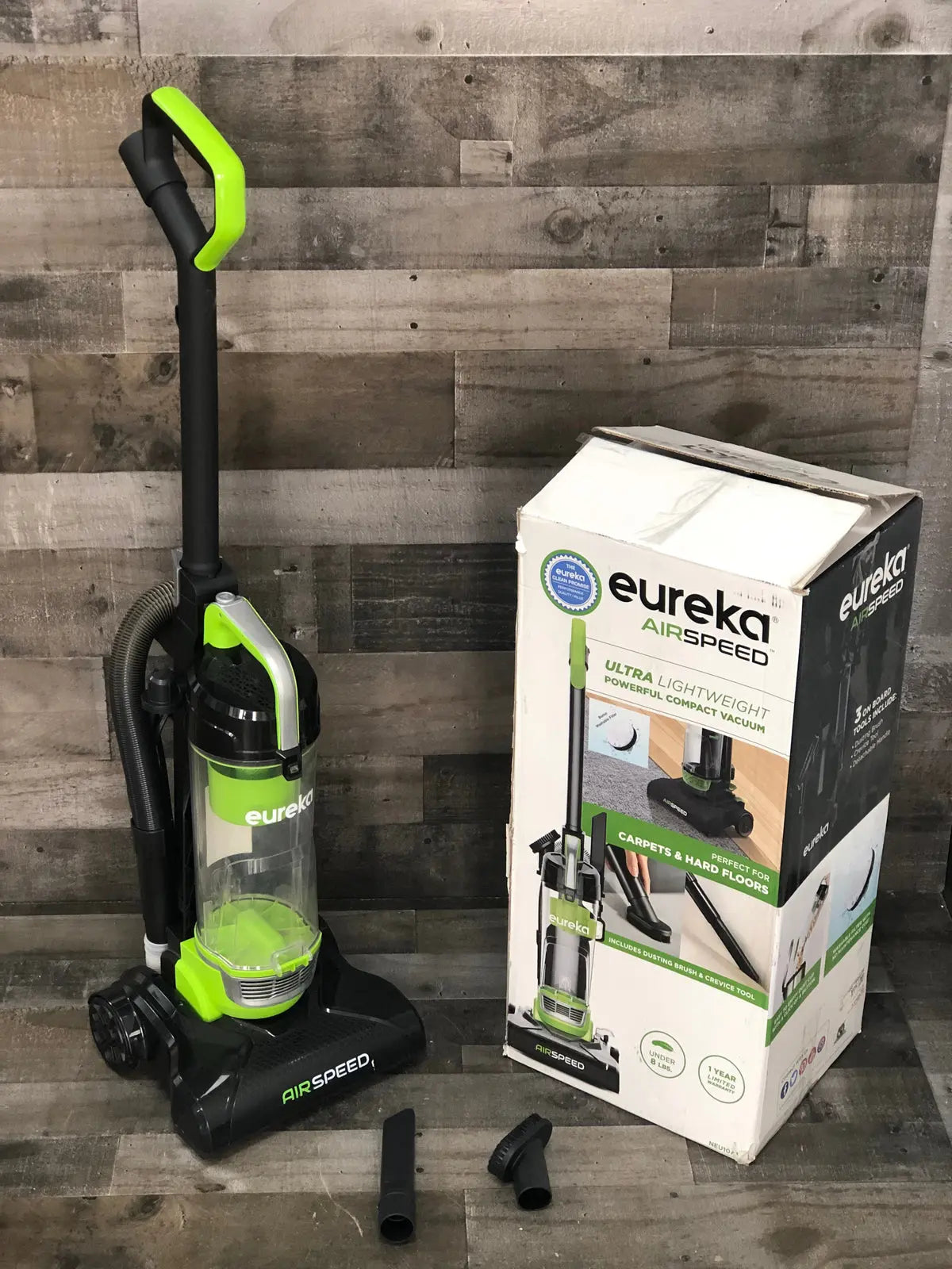 Eureka Powerful Bagless Upright Carpet and Floor Airspeed Ultra-Lightweight Vacuum Cleaner, w/Replacement Filter, Green