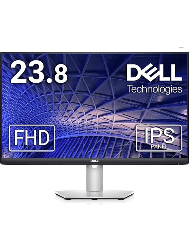 Dell S2421H 24-Inch 1080p Full HD 1920 x 1080 Resolution 75Hz Monitor, Built-in Dual Speakers, 4ms Response Time, Dual HDMI Ports, AMD FreeSync Technology, IPS, Silver