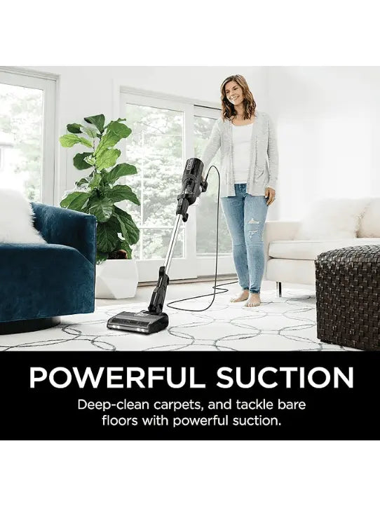 Shark HS152AMZ UltraLight Pet Plus Corded Stick Vacuum, with Swivel Steering, LED Headlights, Removable Dust Cup, Precision Hand Vacuum, and 2 Pet Tools, for all Floors, Lavender,Black