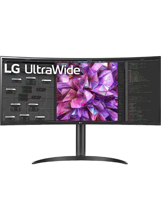 LG UltraWide QHD 34-Inch Curved Computer Monitor 34WQ73A-B, IPS with HDR 10 Compatibility, Built-In-KVM, and USB Type-C, Black