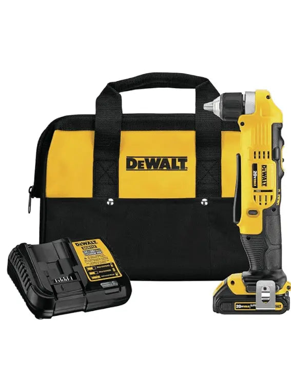 DEWALT 20V MAX Right Angle Cordless Drill/Driver Kit DCD740C1